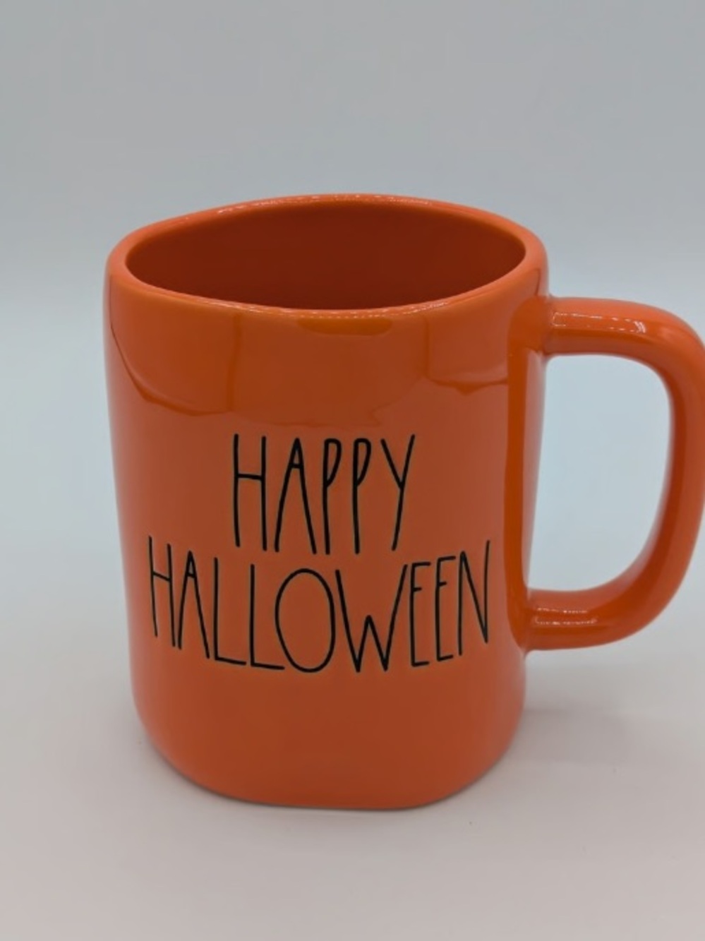 Happy Halloween Orange Ceramic Mug - Festive Seasonal Cup